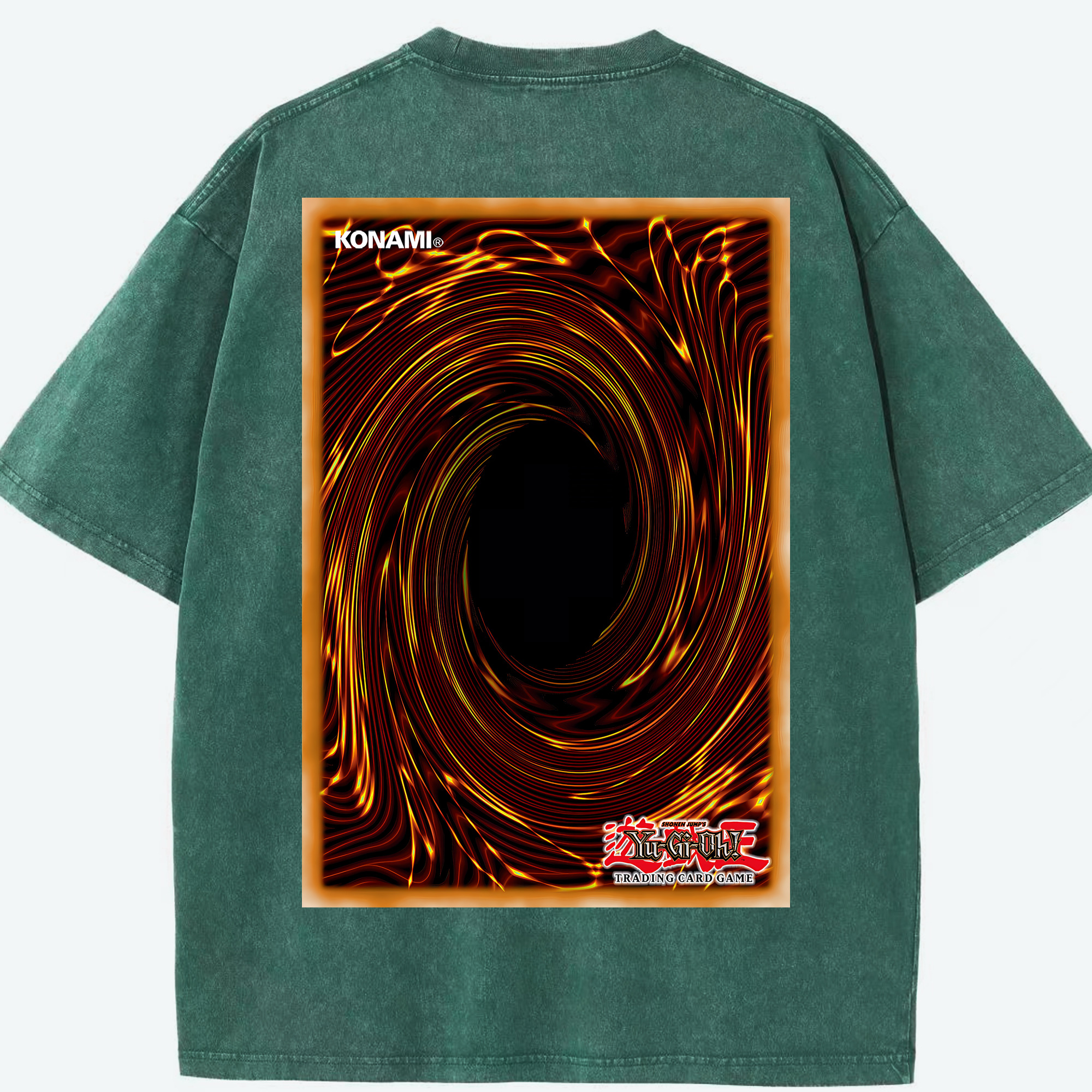 （画像用） 遊☆戯☆王 Yu-Gi-Oh! 綿100% ヴィンテージ風 半袖Tシャツ（背面プリント）